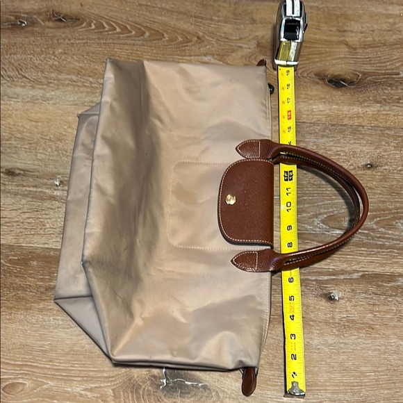 Longchamp Elegant Brown and Cream Women's Handbag - Picture 7 of 16